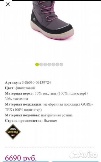 Сапожки зимние Викинг