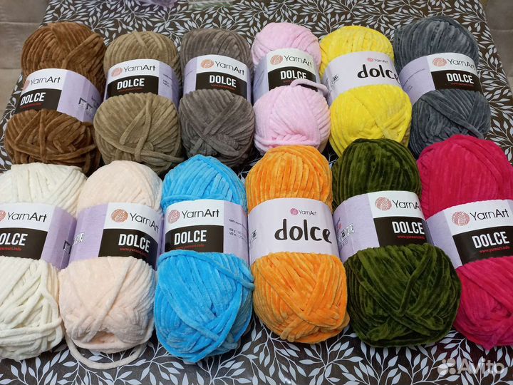 Пряжа yarnart dolce ярнарт дольче плюша
