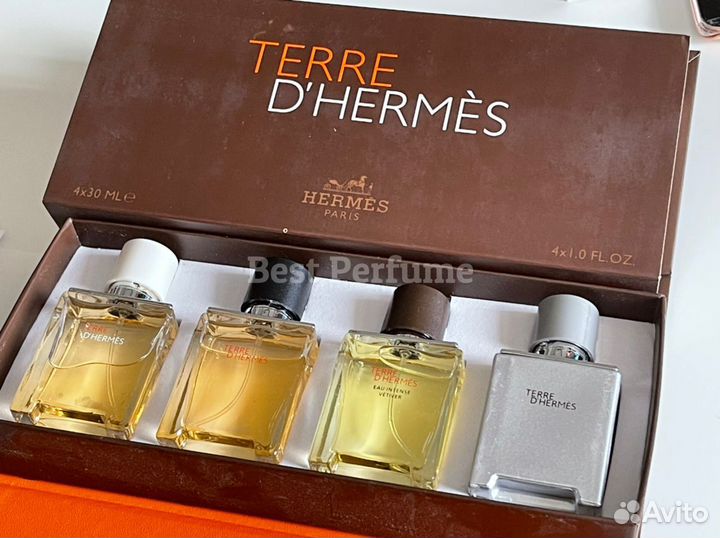 Hermes Terre D'Hermes 4 по 30 мл набор парфюма