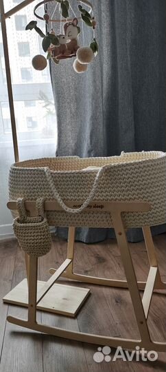 Плетеная люлька колыбель для новорождённых