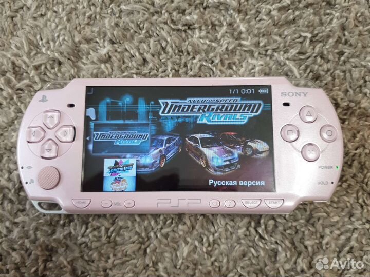 PSP 2000 rose pink 64gb игры