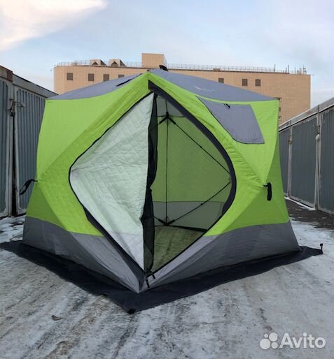 Зимняя палатка куб трехслойная 210х210