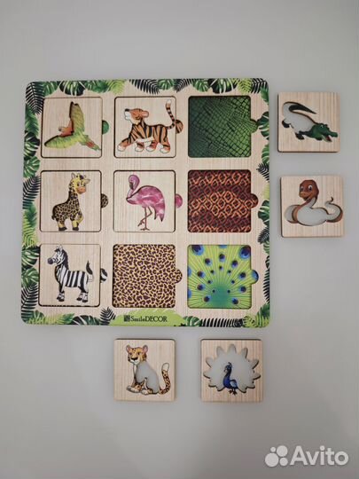 Деревянные пазлы мозаики Raduga Kids, Alatoys