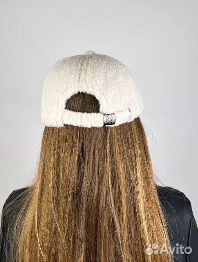 Кепка меховая плюшевая утеплённая на осень