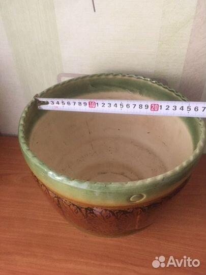 Горшок для цветов керамический