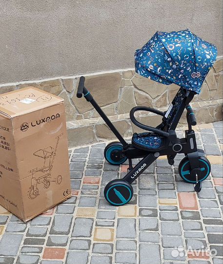 Велосипед складной с реверсивным блоком (бирюза)