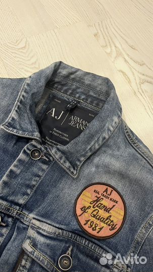 Джинсовая куртка armani jeans