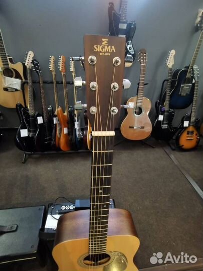 Акустическая Гитара Как Новая Sigma Dm-St+