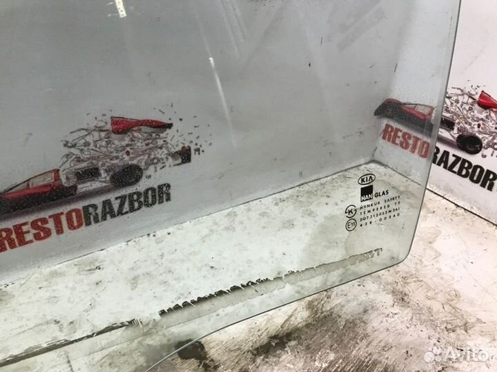 Стекло двери переднее левое Kia Spectra седан S6D