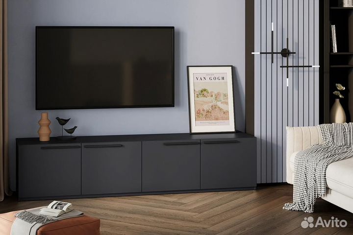 Тумба тв Лорена Пакс-1 чёрная