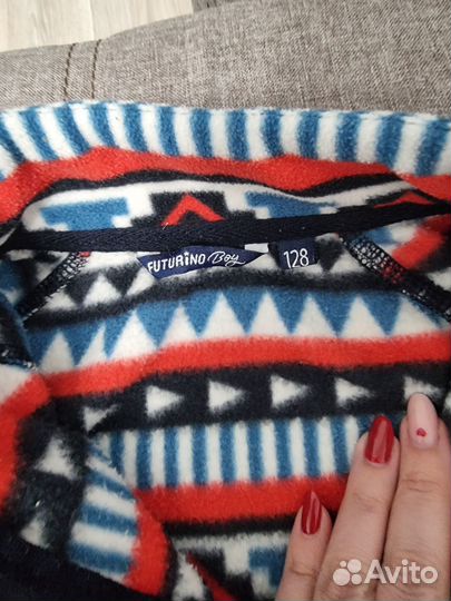 Толстовка кофта флисовая поддева 128