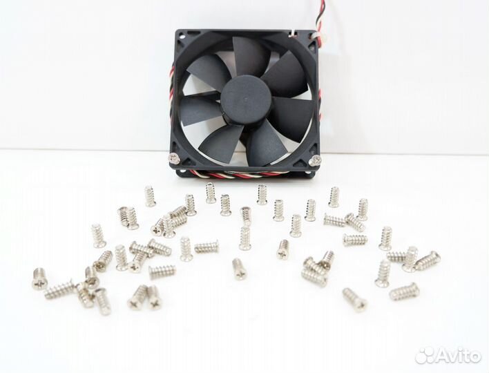 50шт. M5x12mm Болт Саморез с тупым концом для крепления (кулера) вентилятора охлаждения в корпус пк