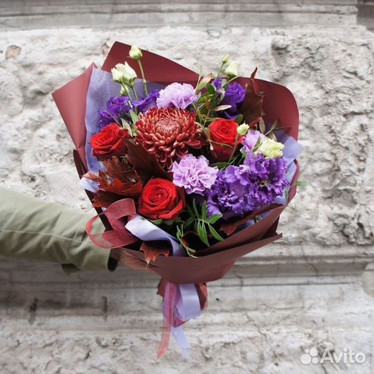 Букет из роз 60+ см