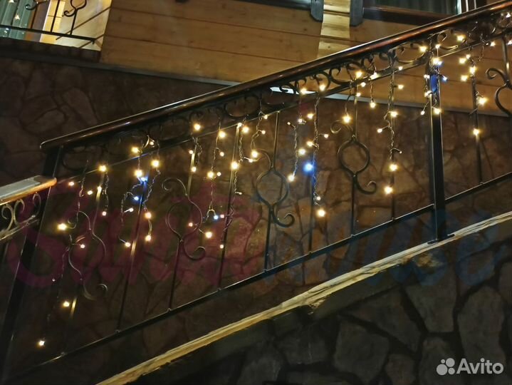 Гирлянда уличная бахрома 12