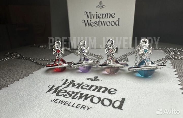 Кулон подвеска Vivienne Westwood orb crystal sat