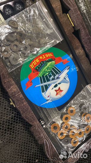 Нарды ручной работы со стеклом