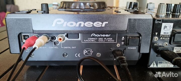 Pioneer cdj400 + djm400 комплект +кейс