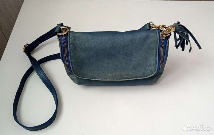 Клатч, натуральная кожа, сумочка через плечо