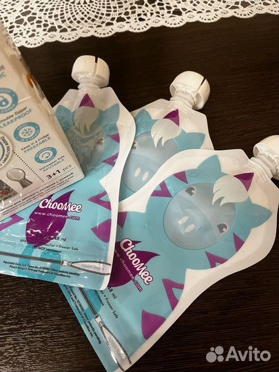 Многоразовые паучи для детского питания