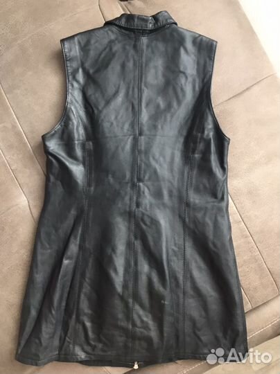 Сарафан из натуральной кожи