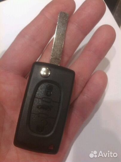 Ключ складной Пежо 3 кнопки