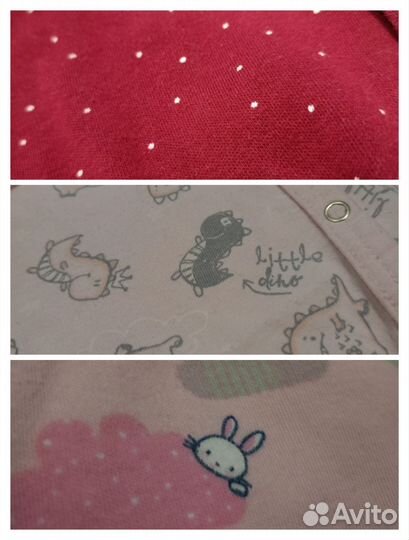 3 слипа для девочки 74 80