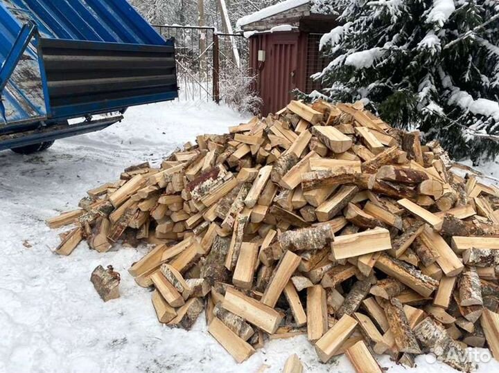 Дрова березовые. Колотые