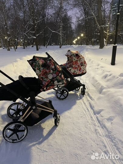 Cybex Люлька priam III Spring Blossom light