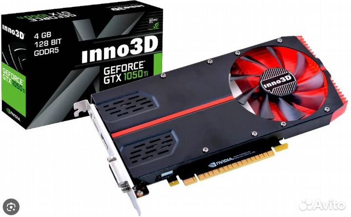 Видеокарта inno3D GTX 1050 Ti (+гарантия 1 мес)