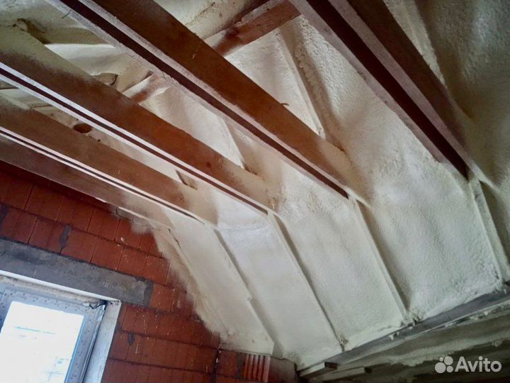 Утепление крыши дома пенополиуританом