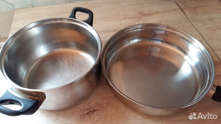 Сковорода Кастрюля 3л Happy Lady нержавейка