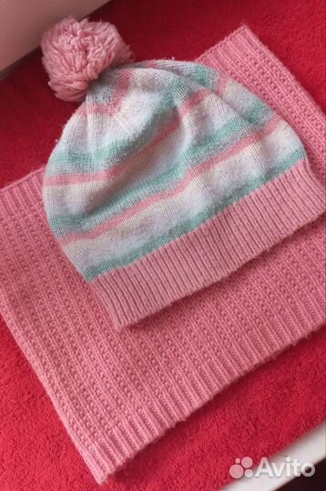 Шапка и снуд H&M, Crazy8, на 6-8 л