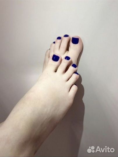 Маникюр педикюр с однотонным покрытием