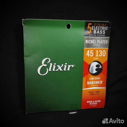 Струны для бас гитары Elixir (новые)