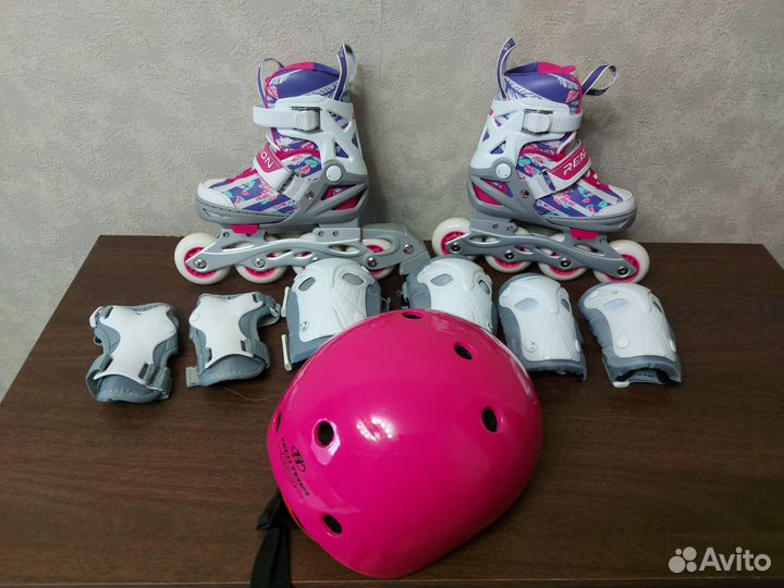 Продаю детские ролики раздвижные р.26-31.и защита