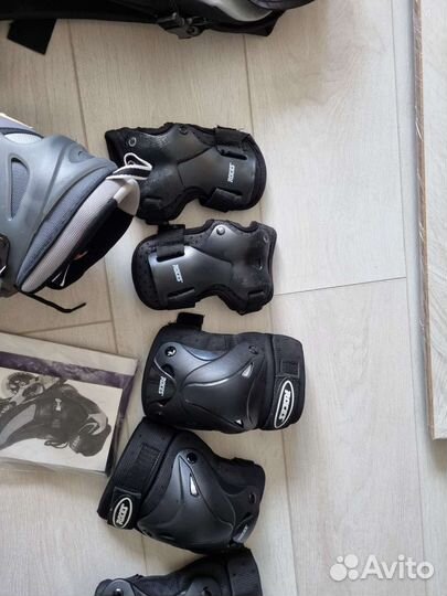 Роликовые коньки k2 moto 90 мужские + аксы