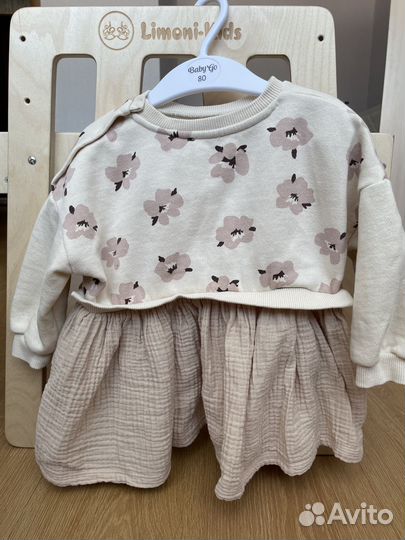 Платье на девочку 80