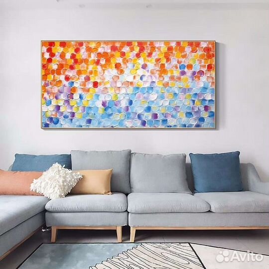 Текстурная картина маслом на холсте Абстракция