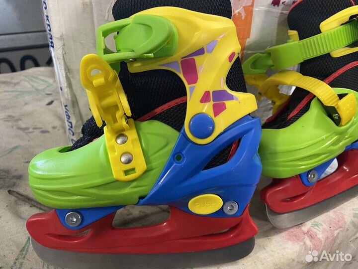 Коньки детские раздвижные 26-29