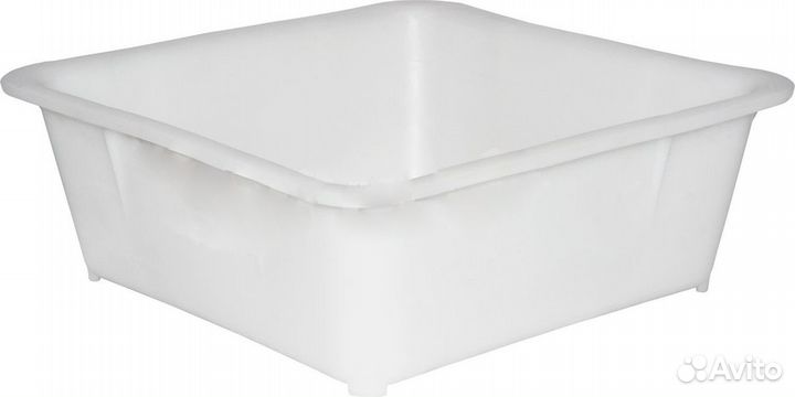 Ящик п/э 430х430х160 для заморозки белый (арт.217)
