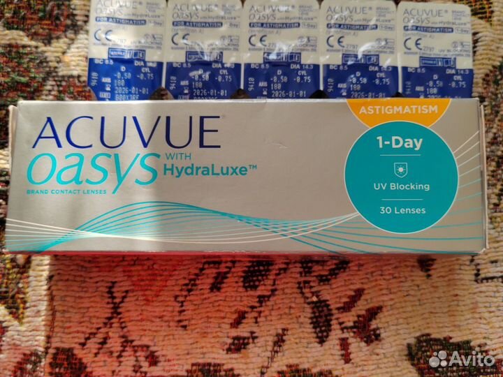 Линзы acuvue oasys astigmatism - 0.5 - 0.75