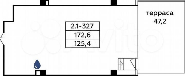 Продается офисное помещение площадью 172.6 кв.м