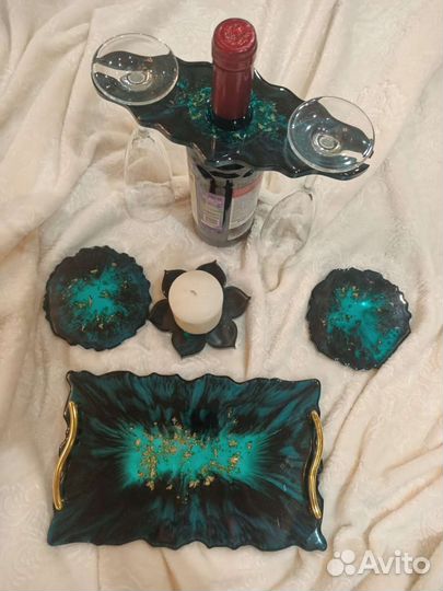 Набор для вина из смолы