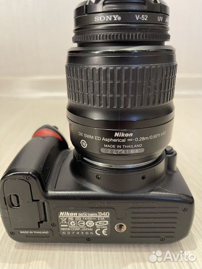 Зеркальный фотоаппарат Nikon D40