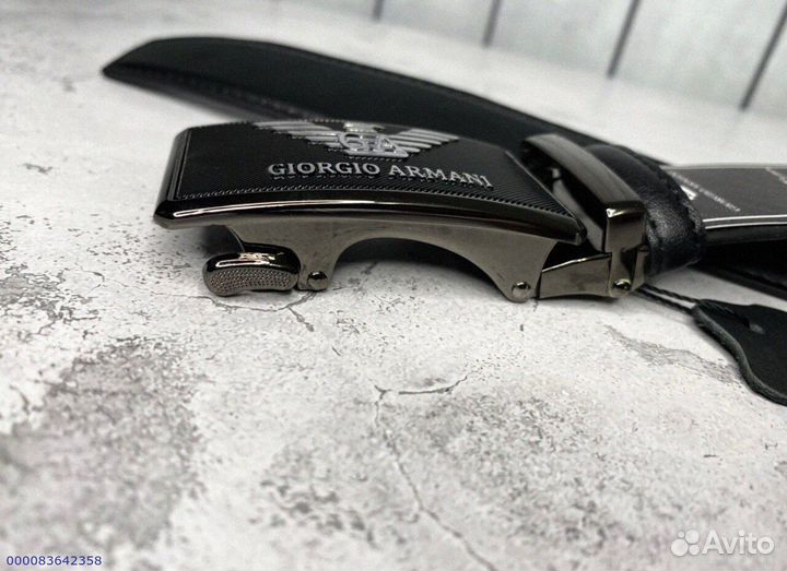 Ремень Armani автомат с гравировкой