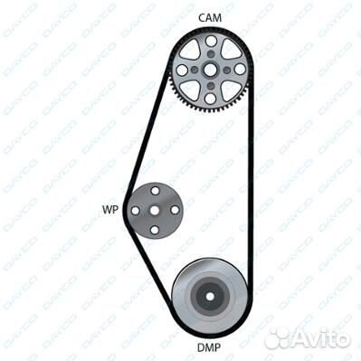Ремень грм 1,8 8кл