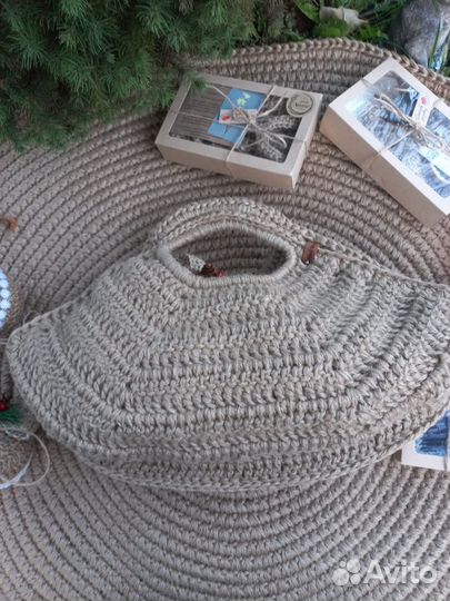 Корзины для хранения из джута