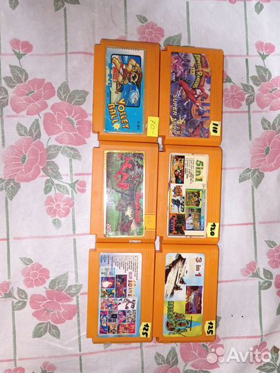 Картриджи для dendy 8 bit