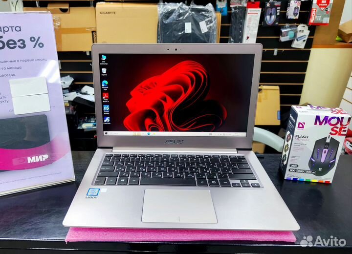 Топовый asus zenbook fullHD ips,металл (гарантия)