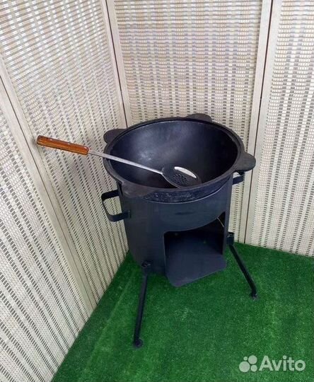 Казан 10 литров с печкой